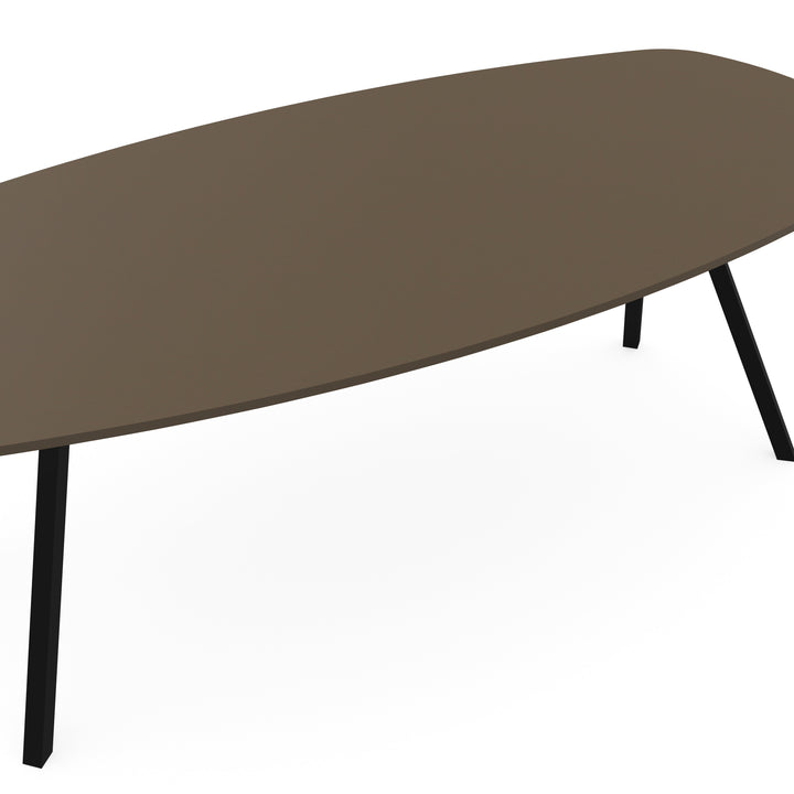 Fenix eettafel Castoro Ottawa - Deens ovaal - I poot zwart - {{ product.type }} - Kas20