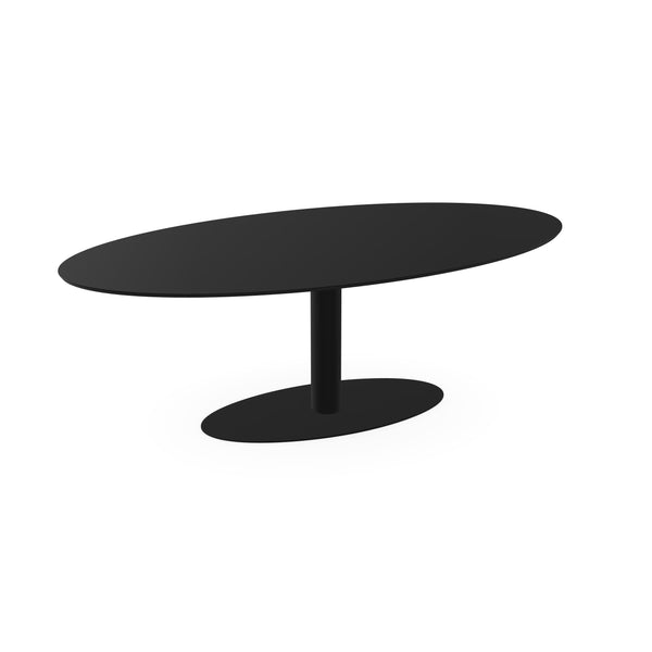 Fenix eettafel Nero Ingo - Ovaal - Giro ovaal zwart