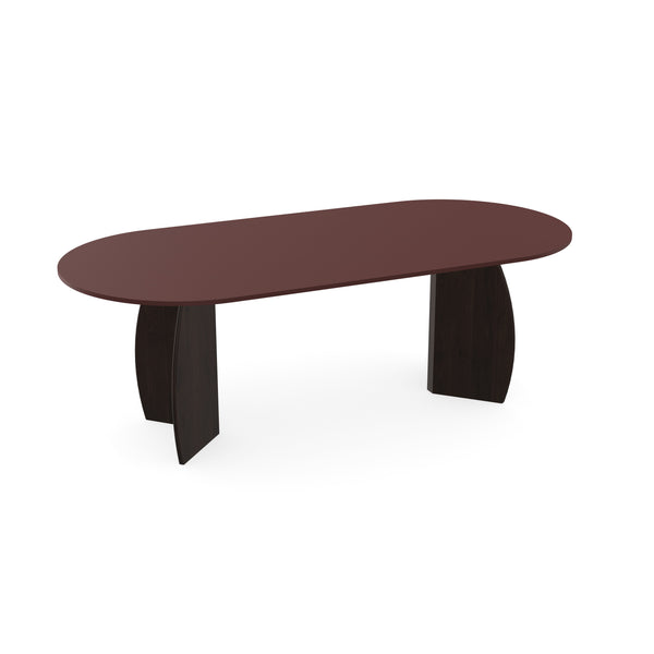 Fenix eettafel Rosso Jaipur - Plat ovaal - Maan walnut brown