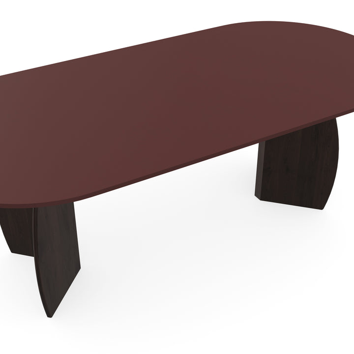 Fenix eettafel Rosso Jaipur - Plat ovaal - Maan walnut brown - {{ product.type }} - Kas20