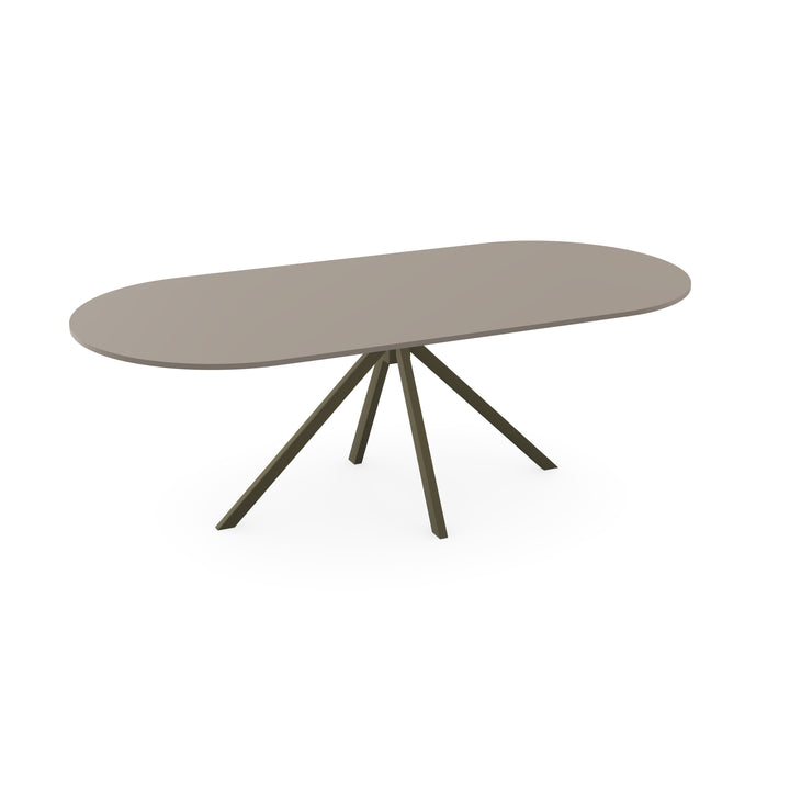 Fenix eettafel Beige Arizona - Plat ovaal - Jeroen donker bruin - {{ product.type }} - Kas20