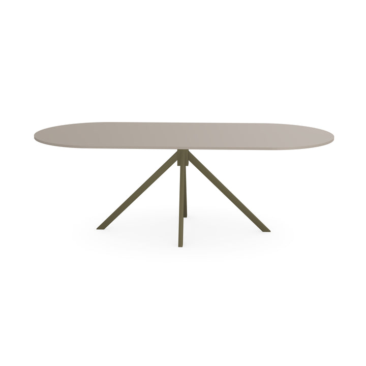 Fenix eettafel Beige Arizona - Plat ovaal - Jeroen donker bruin - {{ product.type }} - Kas20