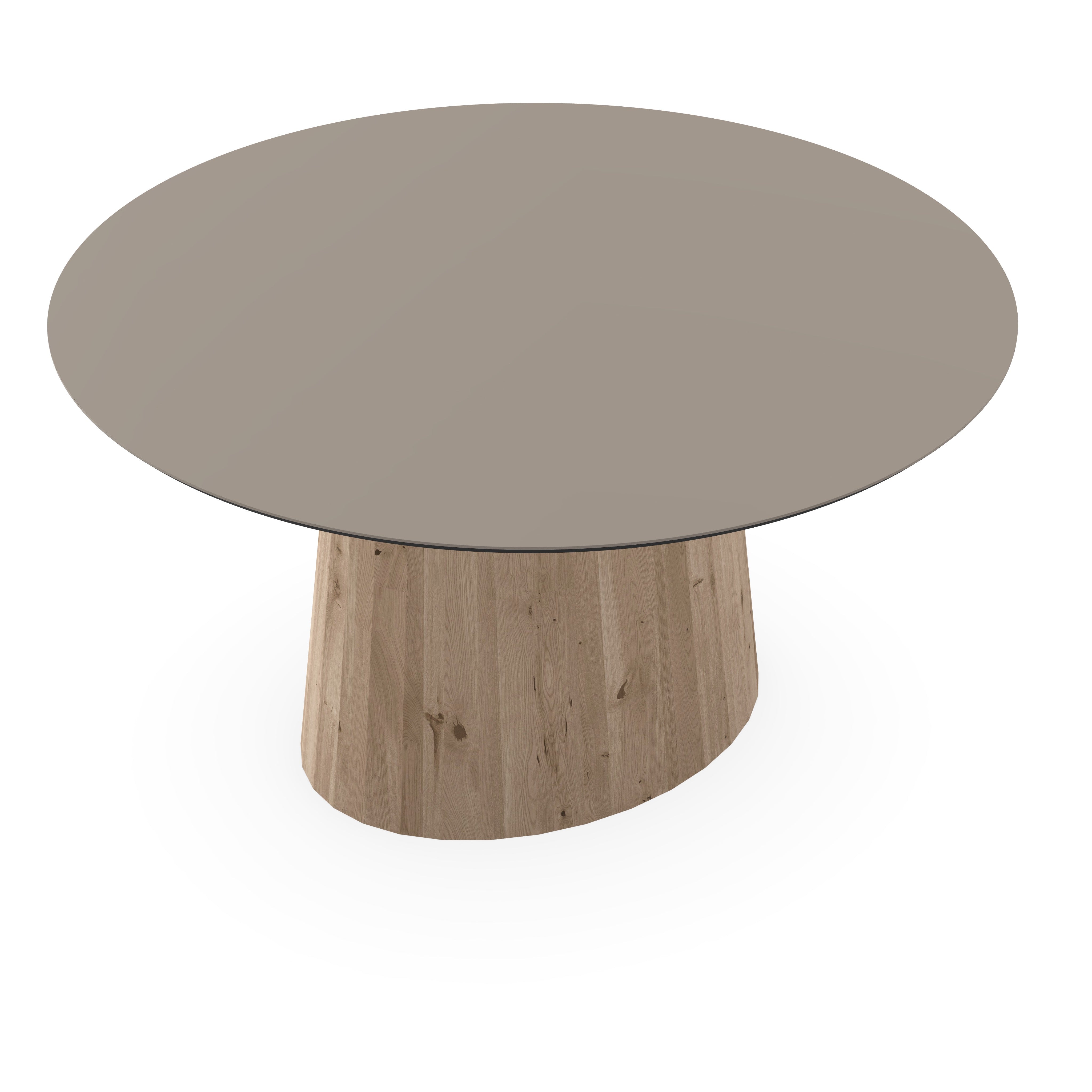 Fenix Eettafel Beige Arizona - Rond - Sjors Onderstel