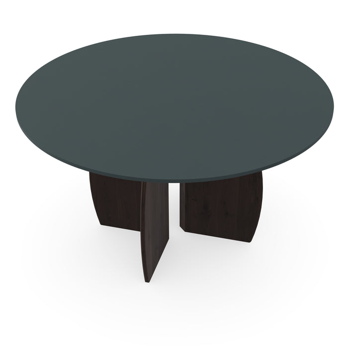 Fenix eettafel Verde Comodoro - Rond - Maan walnut brown 2x - {{ product.type }} - Kas20