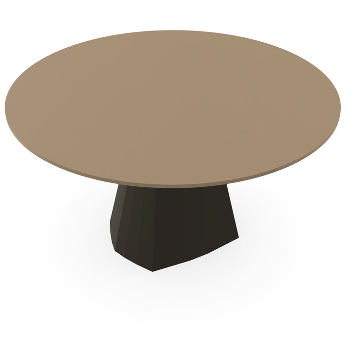 Fenix eettafel Beige Luxor - Rond - Cone Donkerbruin - {{ product.type }} - Kas20
