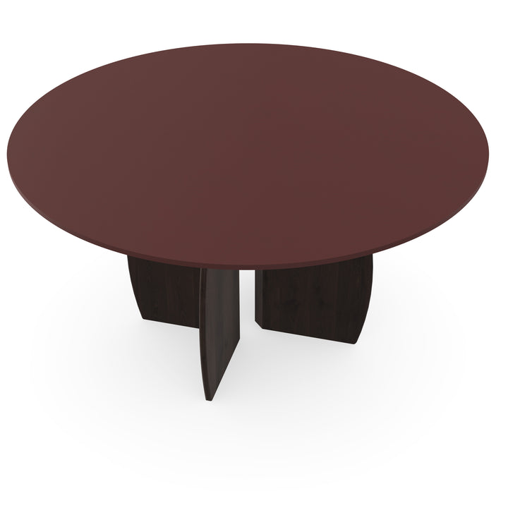 Fenix eettafel Rosso Jaipur - Rond - Maan Walnut Brown - {{ product.type }} - Kas20