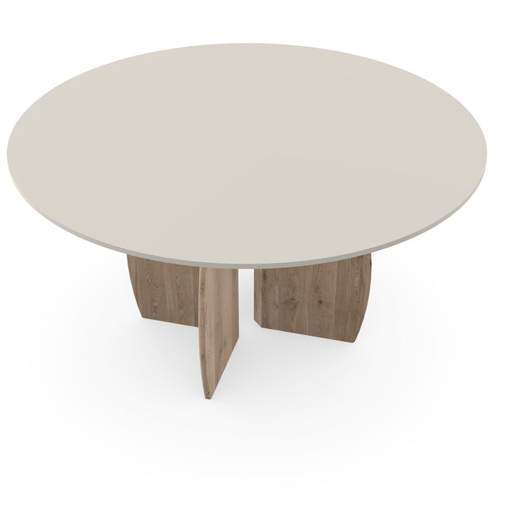 Fenix eettafel Bianco Male - Rond - Maan midden naturel - {{ product.type }} - Kas20