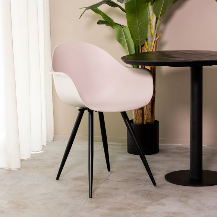 Eetkamerstoel Luna - Wit - Kunststof (set van 2) - {{ product.type }} - Kas20