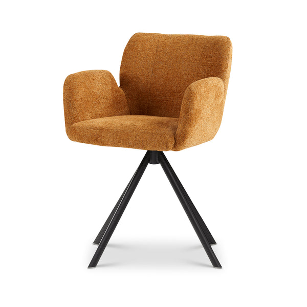 Falco Baran Cognac eetkamerstoel - Swivel draaipoot - {{ product.type }} - Kas20