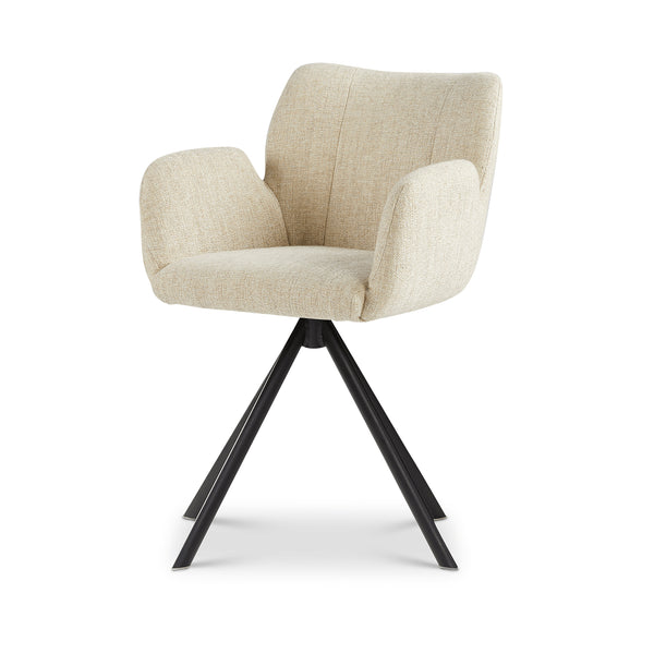 Falco Luca Cream eetkamerstoel - Swivel draaipoot - {{ product.type }} - Kas20