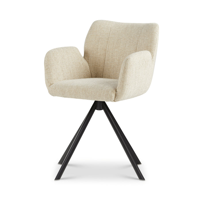 Falco Luca Cream eetkamerstoel - Swivel draaipoot - {{ product.type }} - Kas20