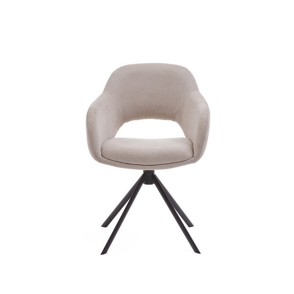 Eetkamerstoel Liam - Guard Beige - Draaibaar onderstel - {{ product.type }} - Kas20
