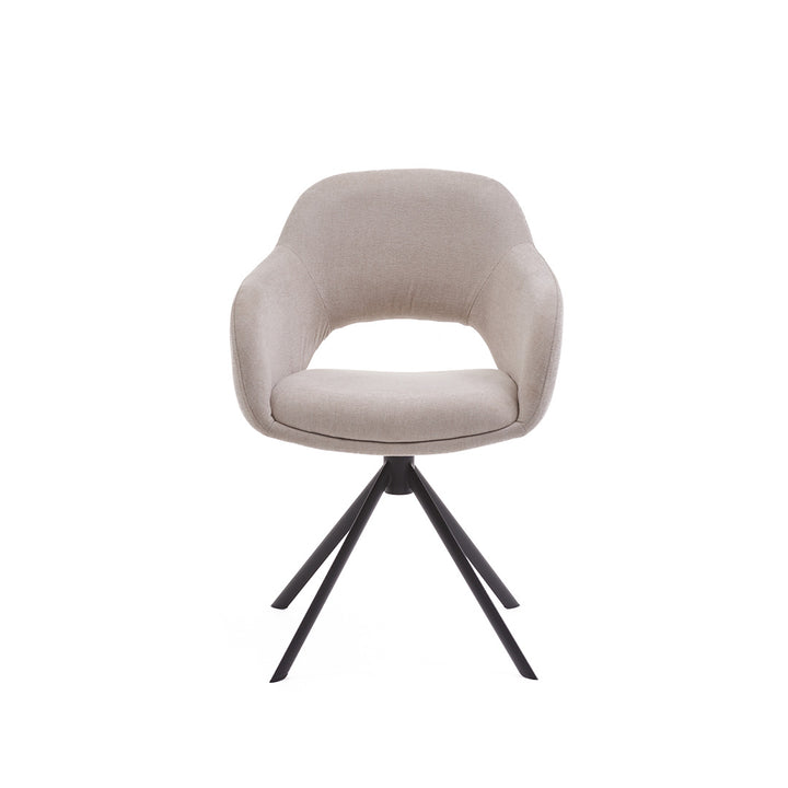 Eetkamerstoel Liam - Guard Beige - Draaibaar onderstel - {{ product.type }} - Kas20