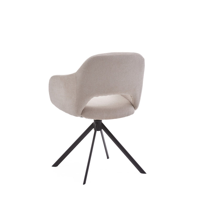 Eetkamerstoel Liam - Guard Beige - Draaibaar onderstel - {{ product.type }} - Kas20