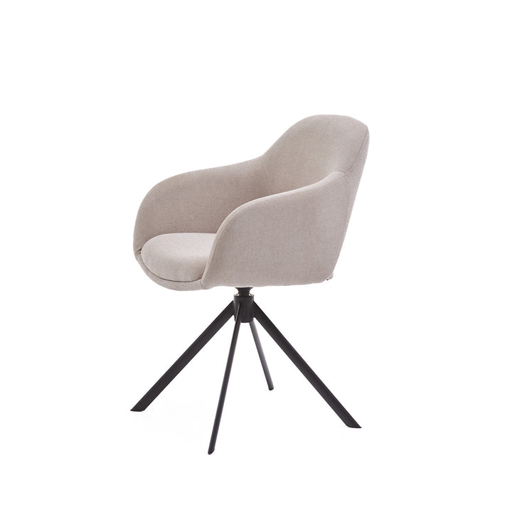 Eetkamerstoel Liam - Guard Beige - Draaibaar onderstel - {{ product.type }} - Kas20