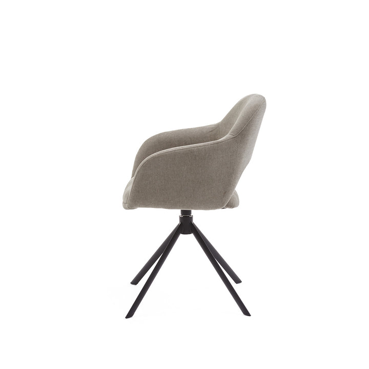Eetkamerstoel Liam - Guard Eucalyptus - Draaibaar onderstel - {{ product.type }} - Kas20