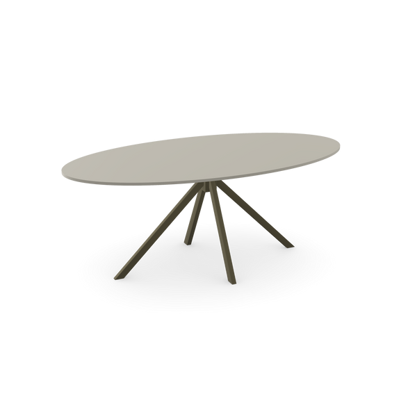 HPL Eettafel Seashell - Ovaal - Jeroen zwart
