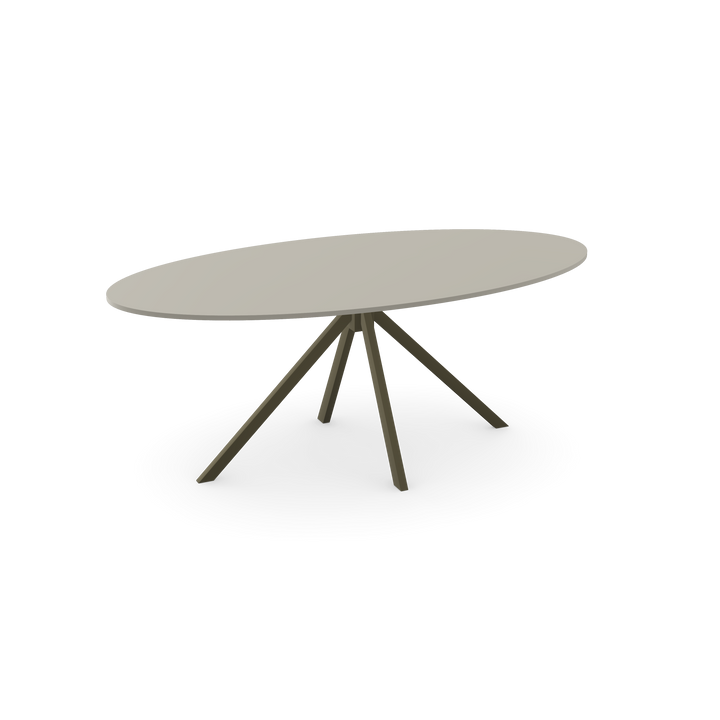 HPL Eettafel Seashell - Ovaal - Jeroen zwart - {{ product.type }} - Kas20