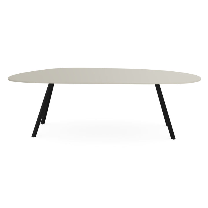 HPL Eettafel seashell - Organisch A - I-schuin zwart - {{ product.type }} - Kas20