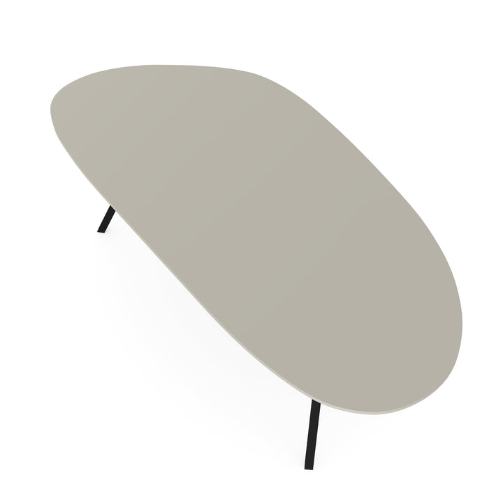 HPL Eettafel seashell - Organisch A - I-schuin zwart - {{ product.type }} - Kas20