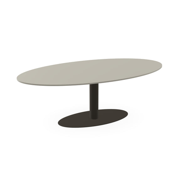 HPL Eettafel Seashell - Ovaal - Giro ovaal donker bruin