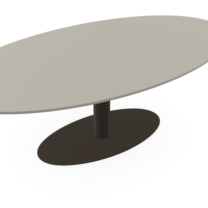 HPL Eettafel Seashell - Ovaal - Giro ovaal donker bruin - {{ product.type }} - Kas20