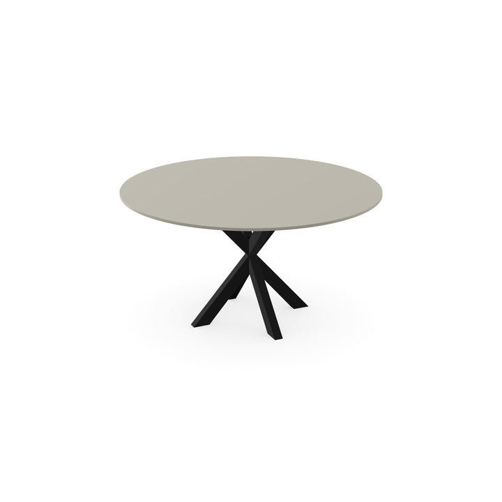 HPL Eettafel Seashell - Rond - Kruis dun Zwart - {{ product.type }} - Kas20