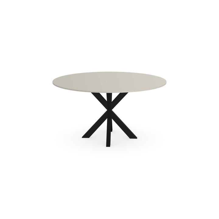 HPL Eettafel Seashell - Rond - Kruis dun Zwart - {{ product.type }} - Kas20
