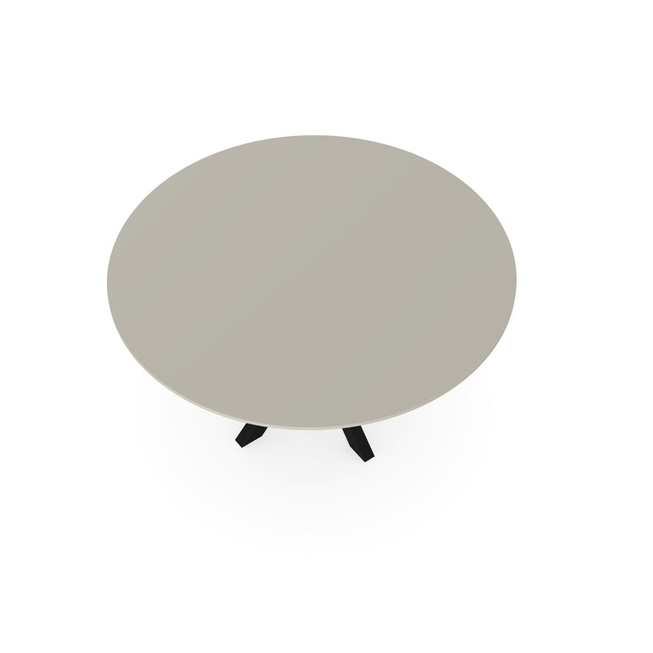 HPL Eettafel Seashell - Rond - Kruis dun Zwart - {{ product.type }} - Kas20