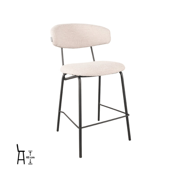 Barkruk Zephyr - Naturel - Boucle (set van 2) - {{ product.type }} - Kas20