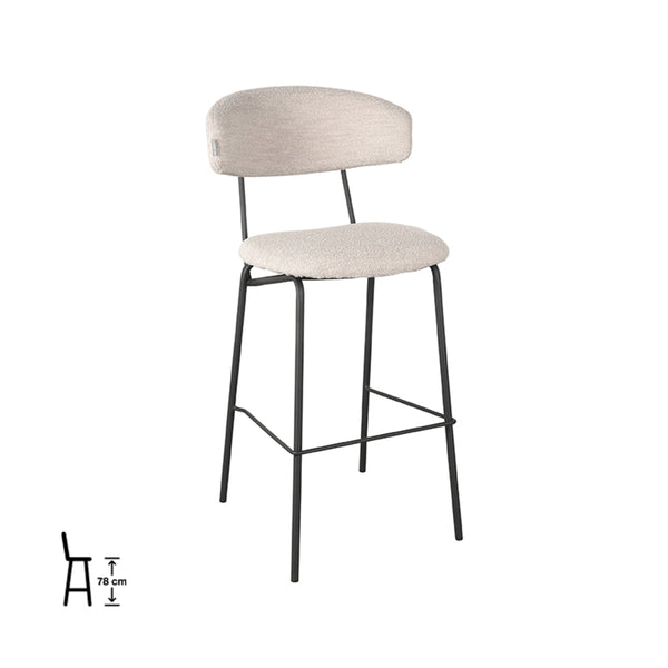 Barkruk Zephyr - Naturel - Boucle (set van 2) - {{ product.type }} - Kas20