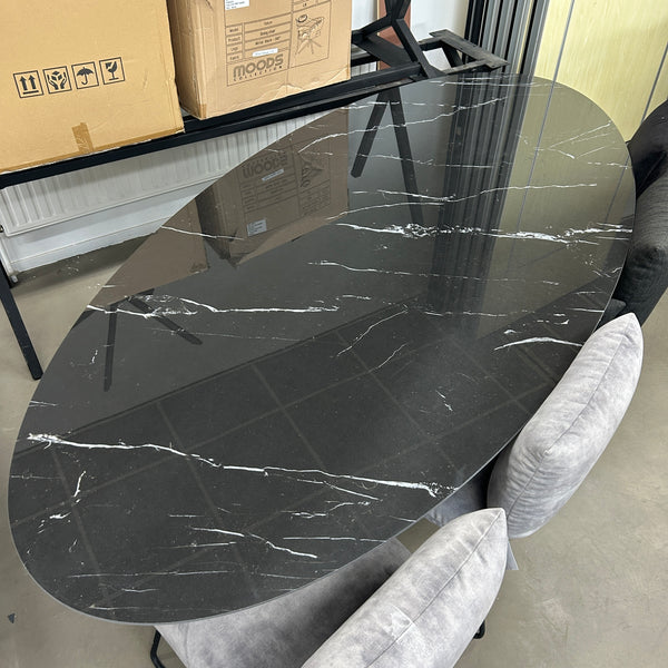Keramiek Eettafel Marquina - 250cm x 120cm - {{ product.type }} - Kas20