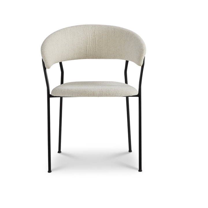 Jon Eetkamerstoel - Baran Natural - Zwart onderstel - {{ product.type }} - Kas20