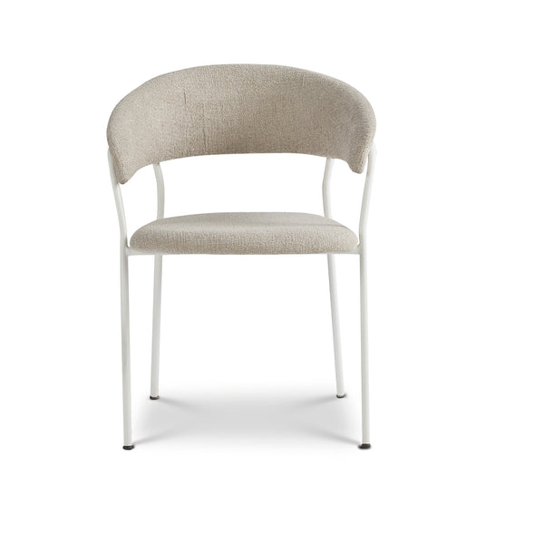 Jon Eetkamerstoel - Baran Shell - Wit onderstel - {{ product.type }} - Kas20