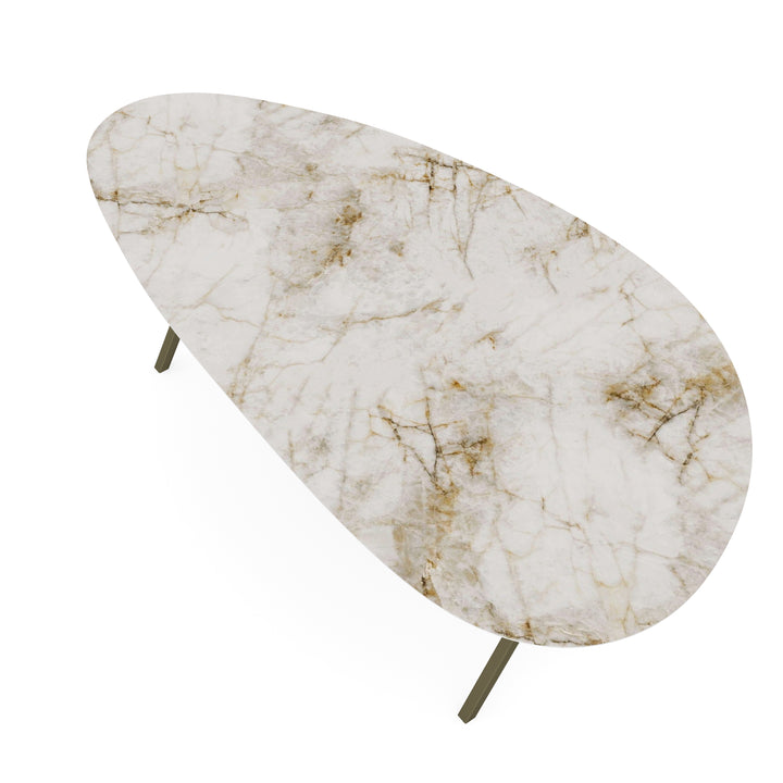 Keramiek eettafel cuarzo reno - Kiezel A - Scissor donkerbruin - {{ product.type }} - Kas20