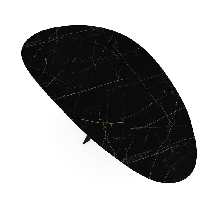 Keramiek eettafel nero ardi glans - Kiezel B - Matrix ultra dun zwart - {{ product.type }} - Kas20