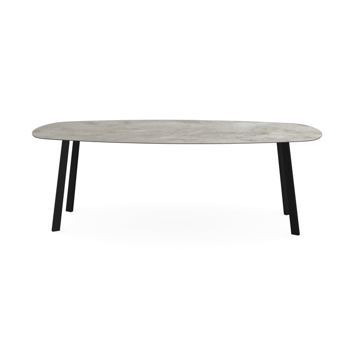 Keramiek tuintafel Distitio Aluminio - Deens Ovaal - Schuine i Zwart - {{ product.type }} - Kas20
