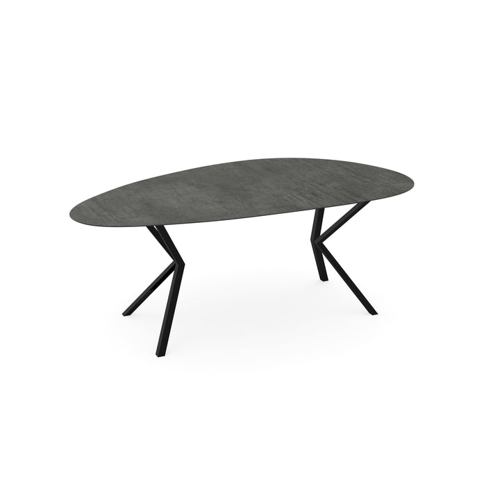 Keramiek eettafel lava iron - kiezel A - VV zwart - {{ product.type }} - Kas20