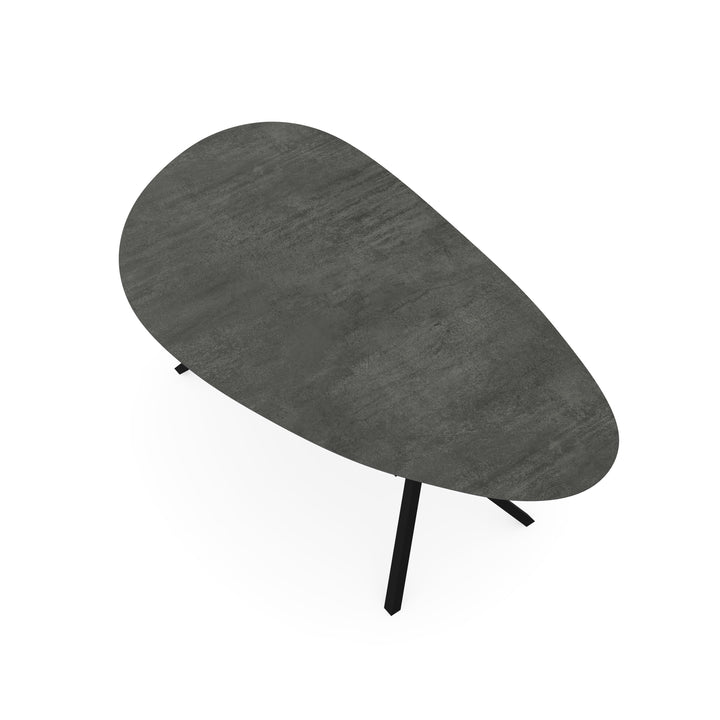 Keramiek eettafel lava iron - kiezel A - VV zwart - {{ product.type }} - Kas20