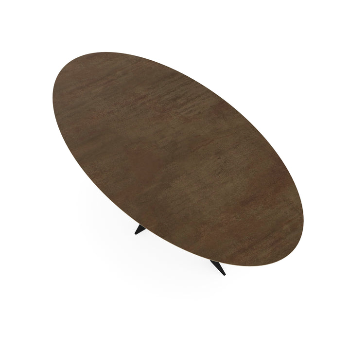 Keramiek tuintafel Lava Corten - Ovaal - Matrix dun - {{ product.type }} - Kas20