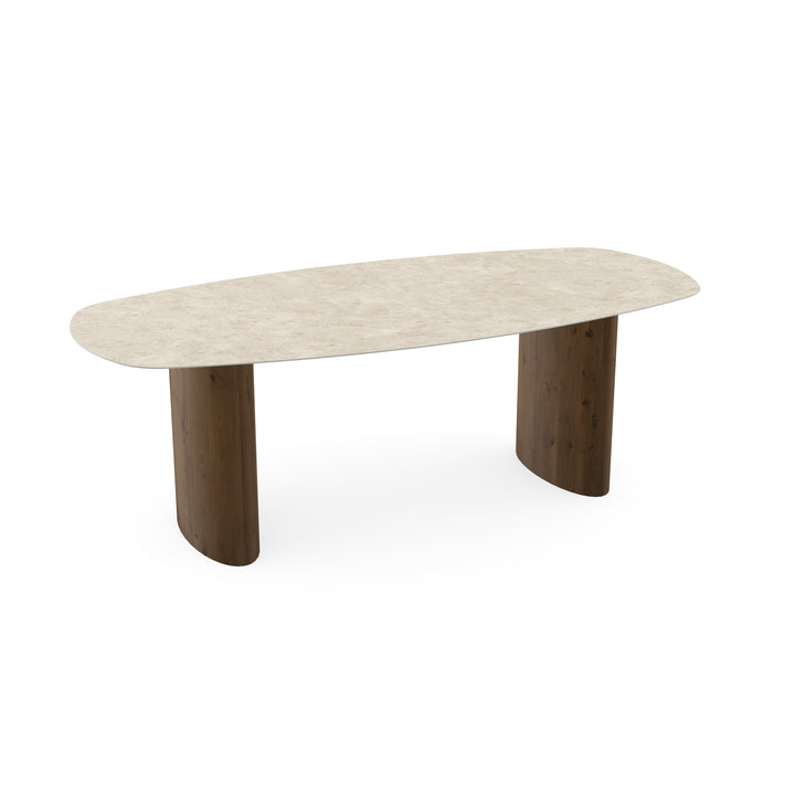 Keramiek eettafel hermitage arena - Deens ovaal - Freya Toscane 2x - {{ product.type }} - Kas20