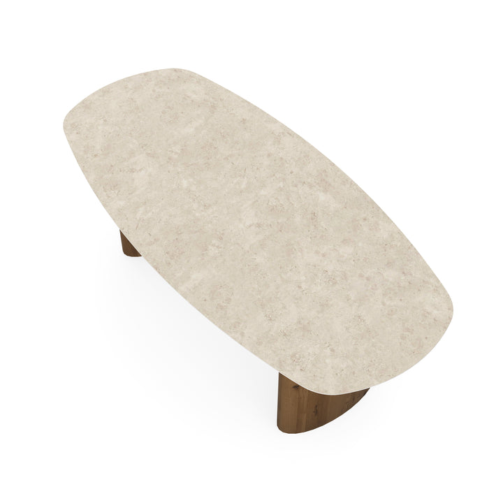 Keramiek eettafel hermitage arena - Deens ovaal - Freya Toscane 2x - {{ product.type }} - Kas20