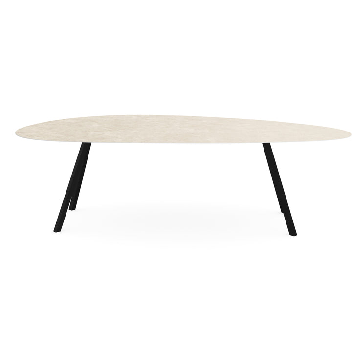 Keramiek eettafel Mat Hermitage Arena - Kiezel B - I Schuin Zwart - {{ product.type }} - Kas20