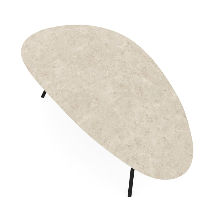 Keramiek eettafel Mat Hermitage Arena - Kiezel B - I Schuin Zwart - {{ product.type }} - Kas20