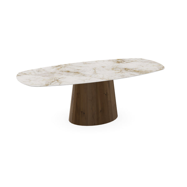 Keramiek eettafel Cuarzo Reno - Deens ovaal - Sjors toscane 2x
