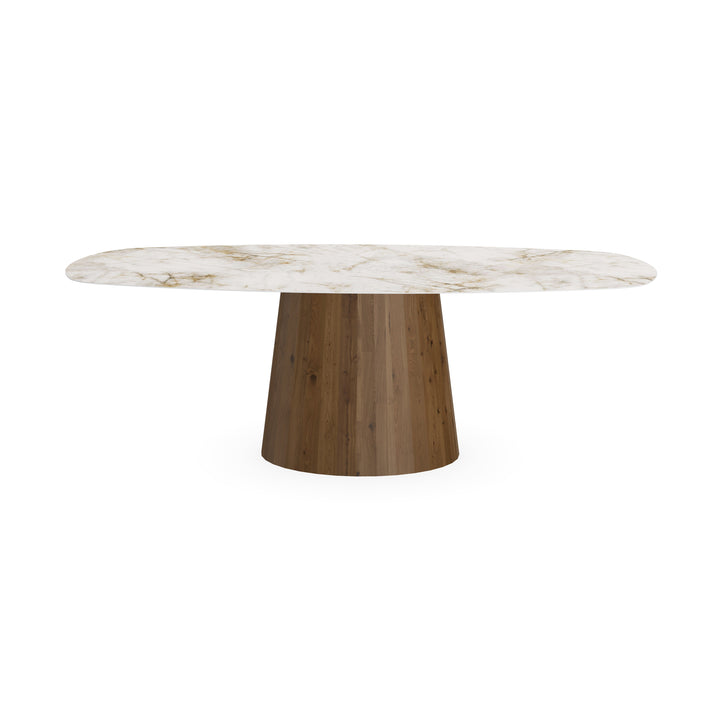 Keramiek eettafel Cuarzo Reno - Deens ovaal - Sjors toscane 2x - {{ product.type }} - Kas20