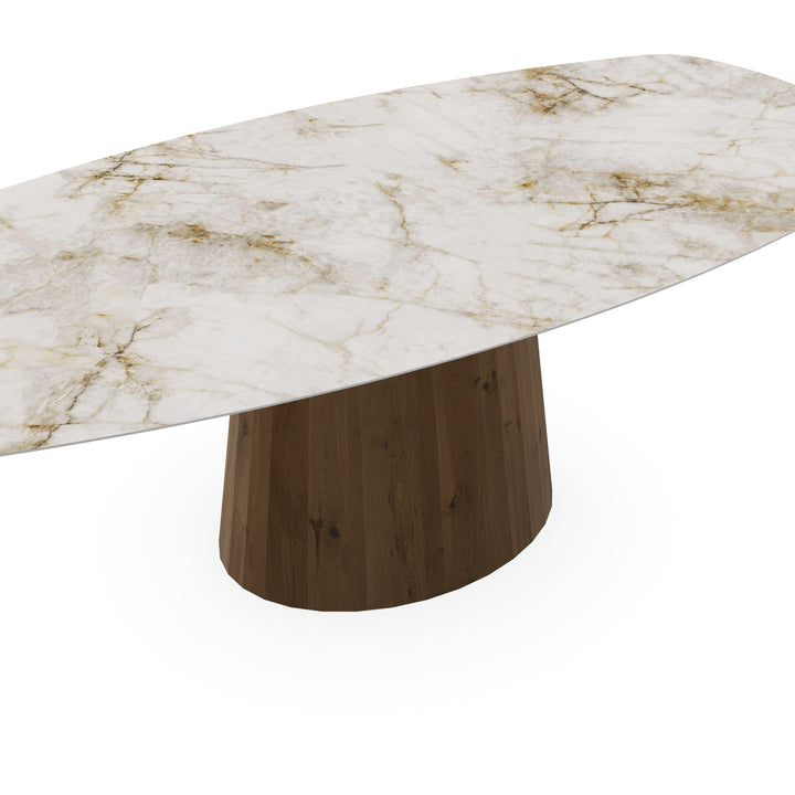 Keramiek eettafel Cuarzo Reno - Deens ovaal - Sjors toscane 2x - {{ product.type }} - Kas20