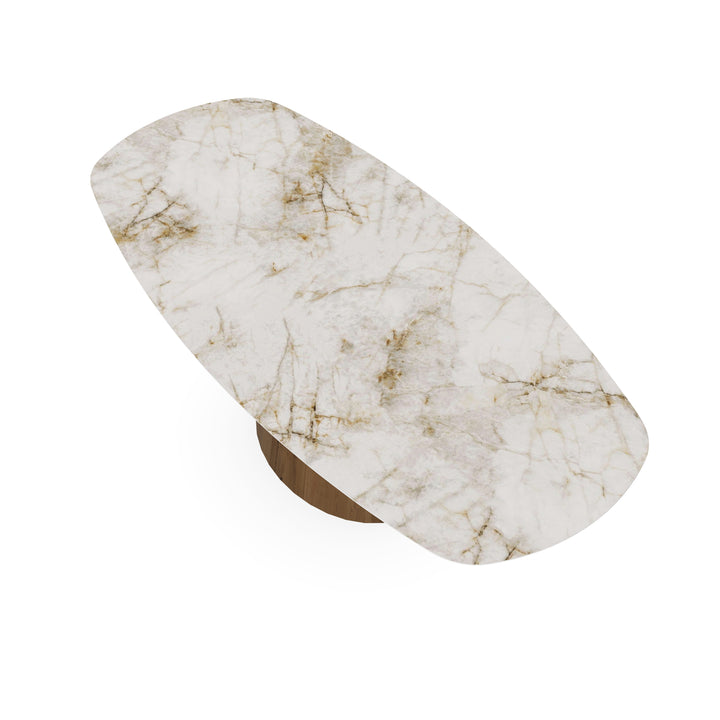 Keramiek eettafel Cuarzo Reno - Deens ovaal - Sjors toscane 2x - {{ product.type }} - Kas20
