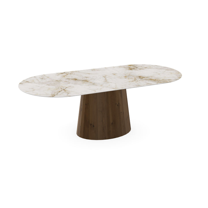 Keramiek eettafel Cuarzo Reno - Plat ovaal - Sjors Toscane 2x - {{ product.type }} - Kas20