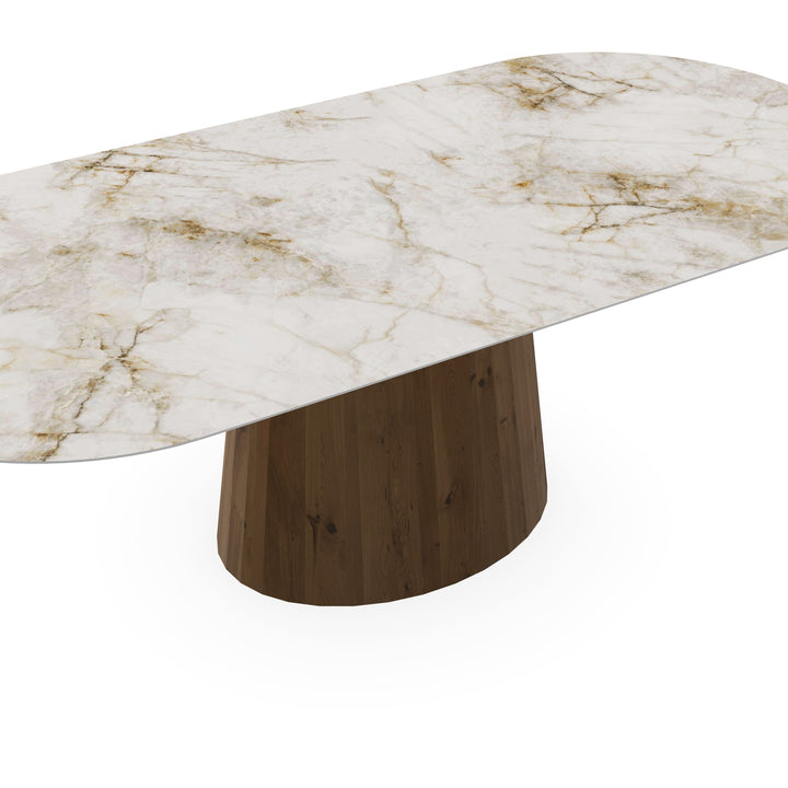 Keramiek eettafel Cuarzo Reno - Plat ovaal - Sjors Toscane 2x - {{ product.type }} - Kas20